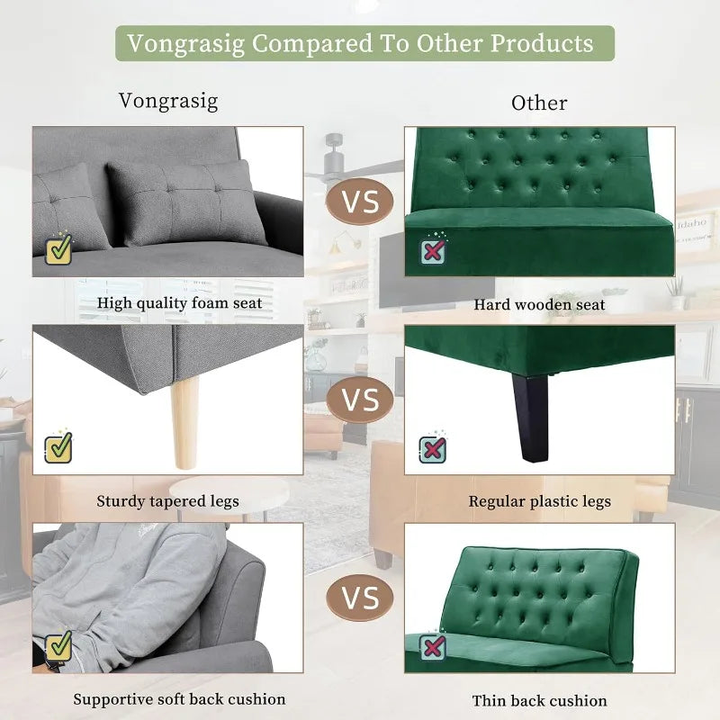 Small Modern Loveseat Sofa