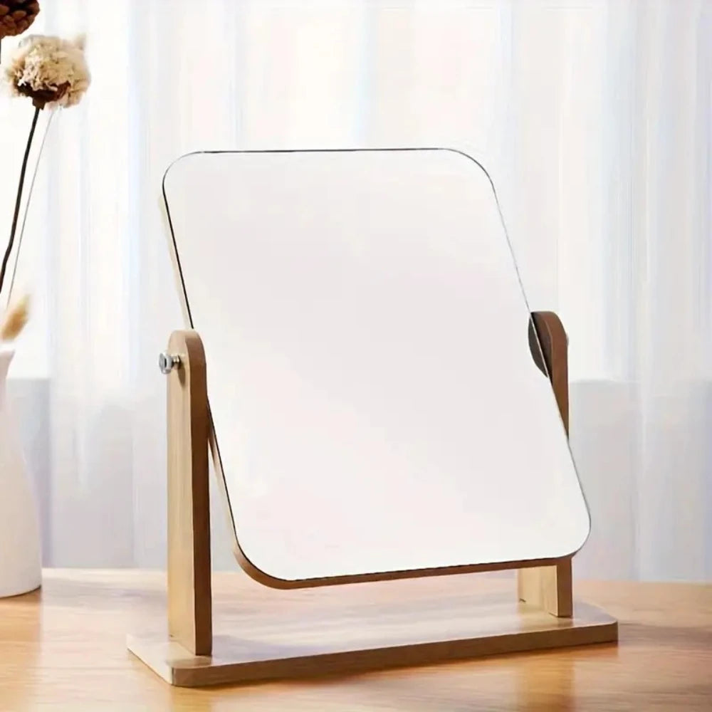 Swivel Wooden LED Vanity Mirror