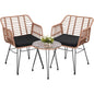 3 Piece Wicker Patio Furniture Set
