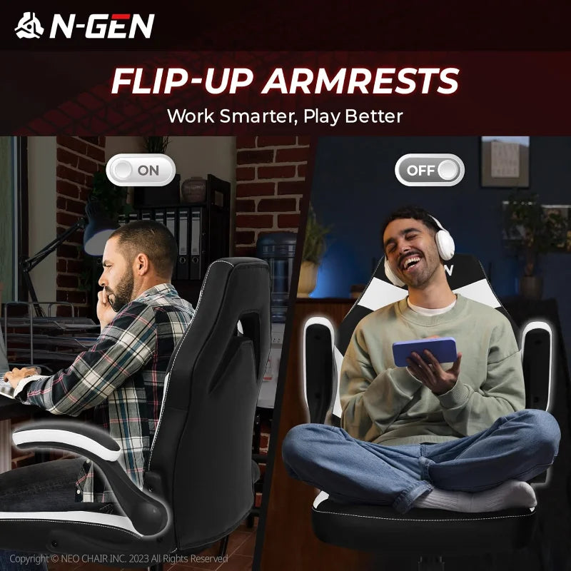 Video Gaming Ergonomic Computer Chair Adjustable Height