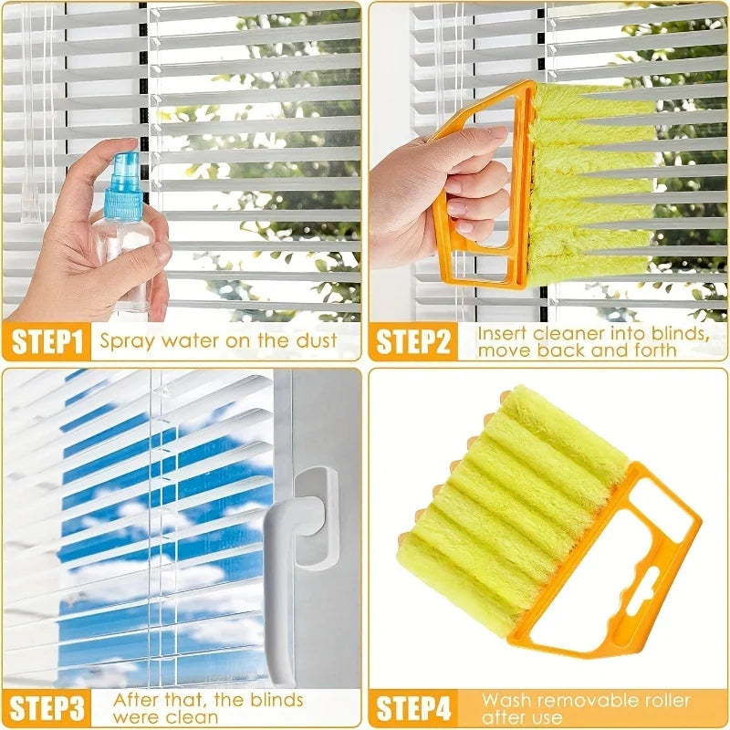 Vent Blinds Cleaner Cloth Brush Auto Air Conditioner Microfiber Air Conditioner Duster car electric fan Cleaner Washable tool