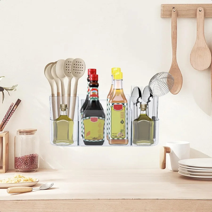 Clear Plastic Adhesive Shower Caddy