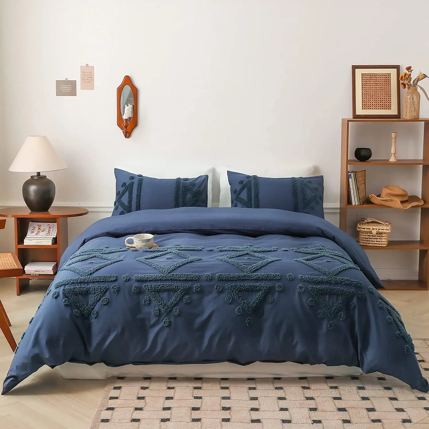Bohemian Comforter Cover Bed Sheet with Pillow Shams