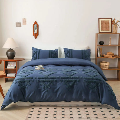 Bohemian Comforter Cover Bed Sheet with Pillow Shams