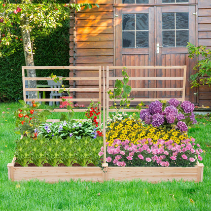 Raised Garden Bed Wooden Garden Box Planter Container