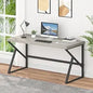 Industrial Modern Metal Wood Desk Workstation
