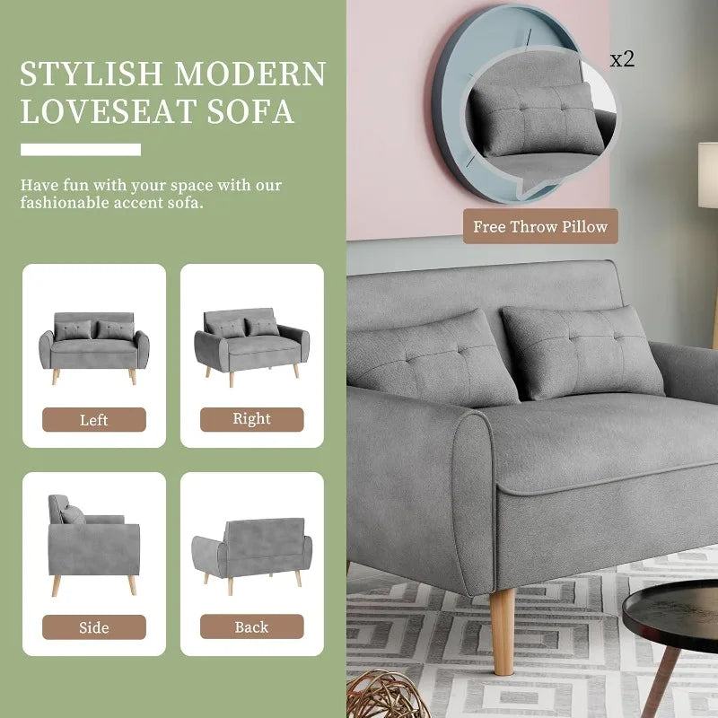 Small Modern Loveseat Sofa