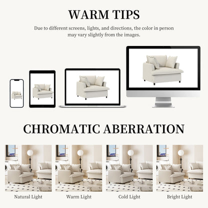 Oversized Single Seat Sofa Module for Modular Sectional Sofa