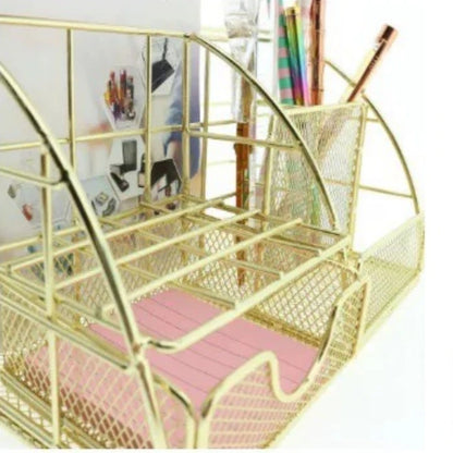 Multifunctional File Rack for Office Supplies