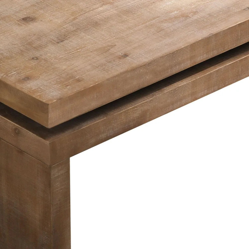 Mid Century Modern Farmhouse Wooden Coffee Table