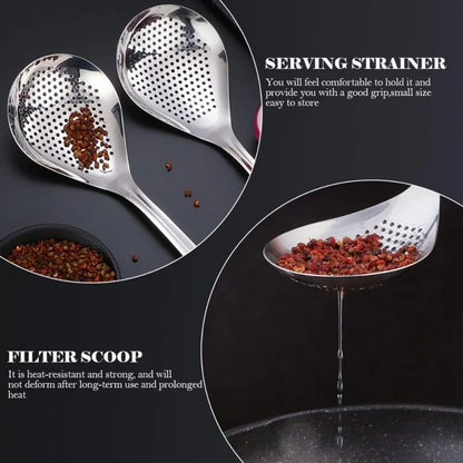 Stainless Steel Slotted Spoon Frying Strainer