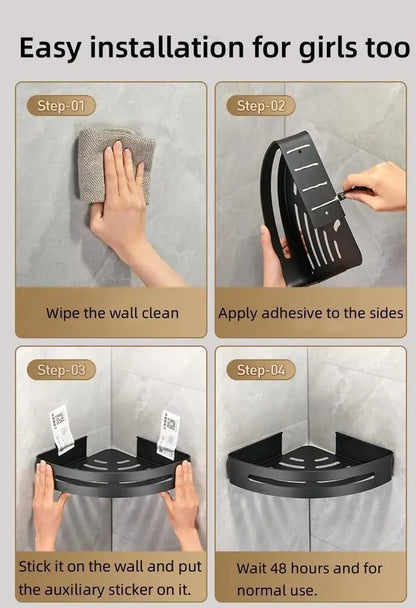 Triangle Adhesive Corner Shower Caddy