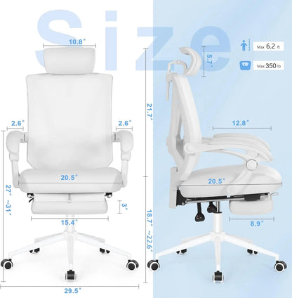 Ergonomic Office Chair w/ Footrest