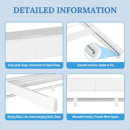 Wall-mounted Laundry Clothes Drying Rack Retractable