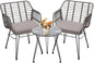 3 Piece Wicker Patio Furniture Set