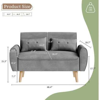 Small Modern Loveseat Sofa