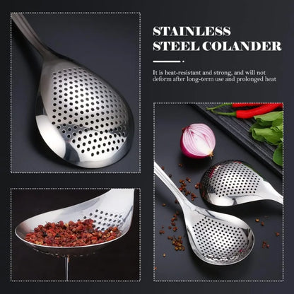 Stainless Steel Slotted Spoon Frying Strainer