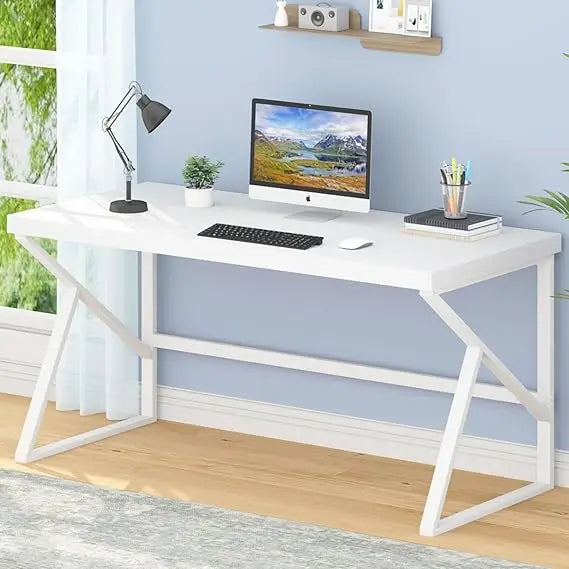 Industrial Modern Metal Wood Desk Workstation