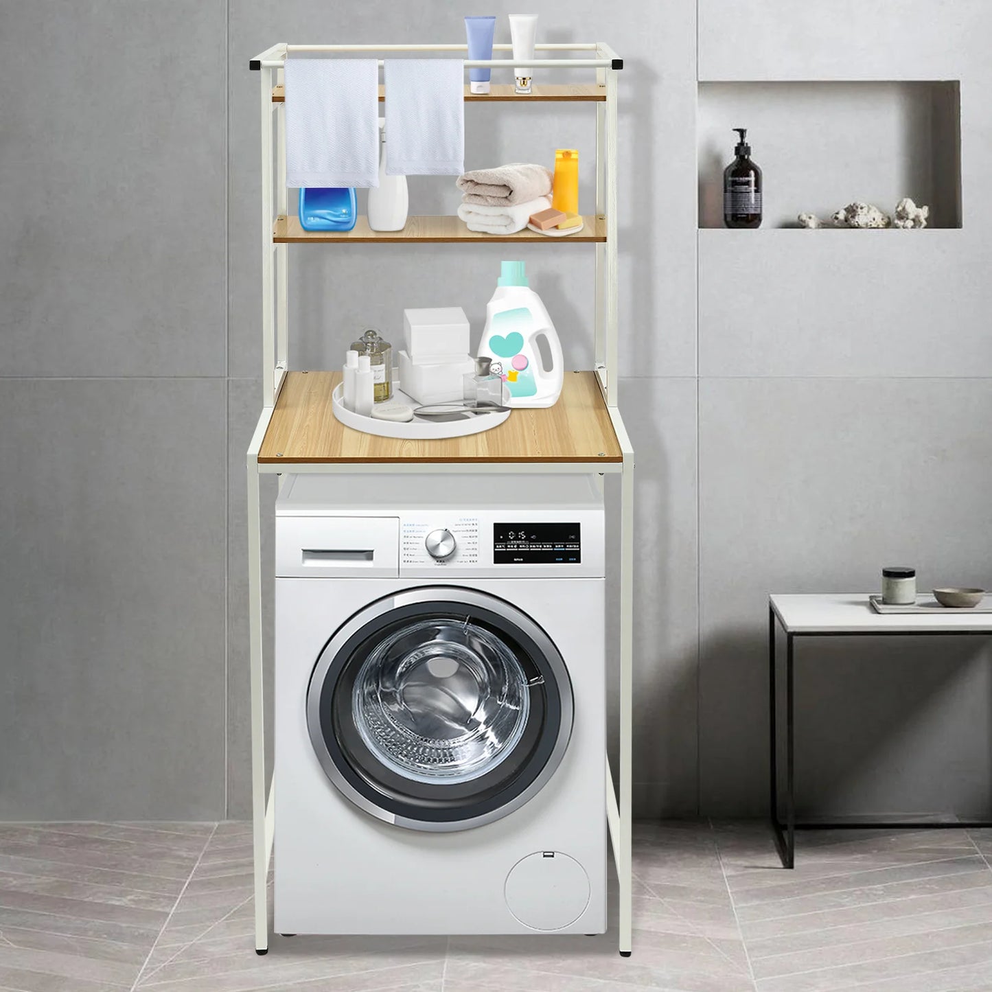 3-Tier Standing Washer Dryer Shelf