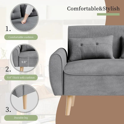 Small Modern Loveseat Sofa