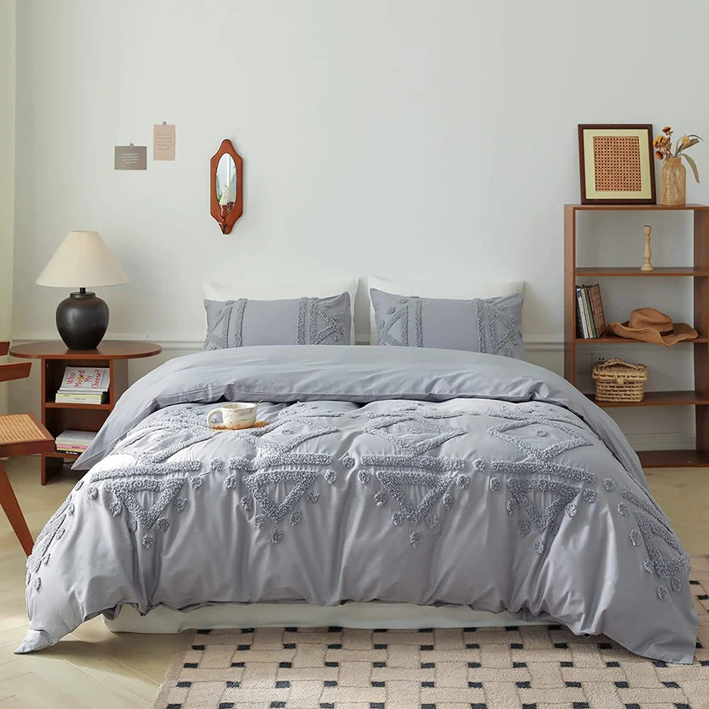 Bohemian Comforter Cover Bed Sheet with Pillow Shams