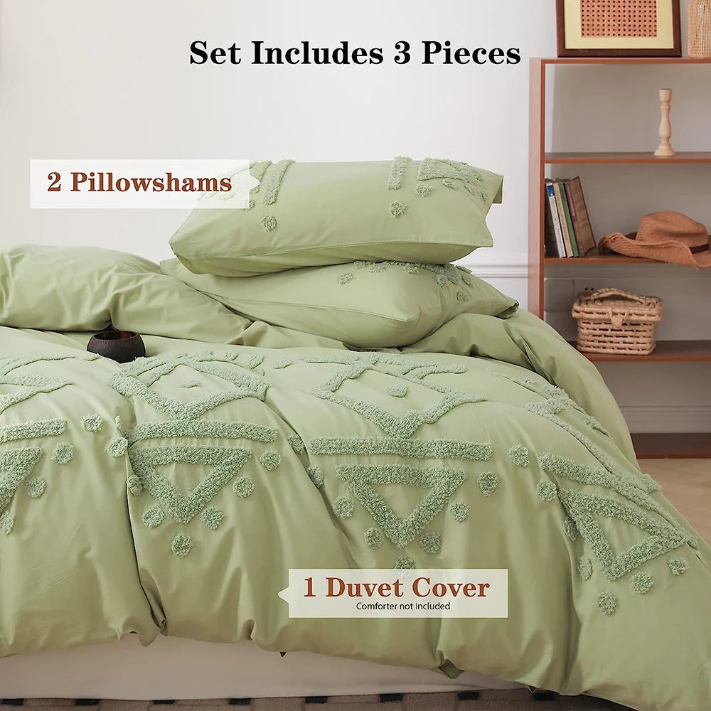Bohemian Comforter Cover Bed Sheet with Pillow Shams