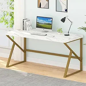 Industrial Modern Metal Wood Desk Workstation