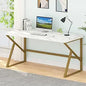 Industrial Modern Metal Wood Desk Workstation