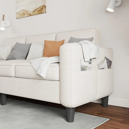 Convertible 3 Seater L Shaped Couch with Storage Ottoman