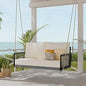 Patio Swing Sofa with Soft Cushions and Pillows
