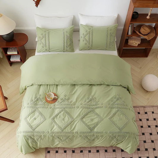 Bohemian Comforter Cover Bed Sheet with Pillow Shams