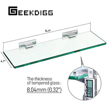 2 Set Glass Shelves Shower Caddy