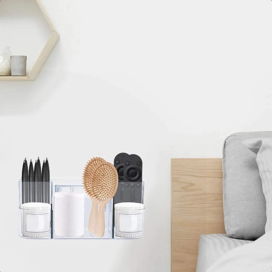Clear Plastic Adhesive Shower Caddy