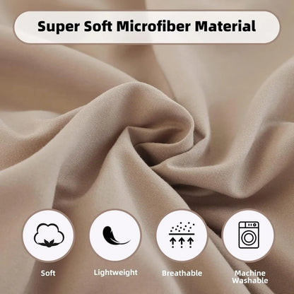 Taupe Comforter Set 7 Pieces, Soft And Lightweight