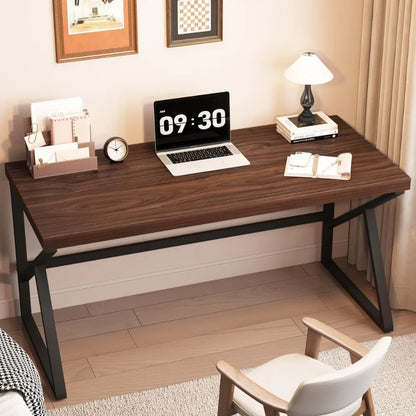 Industrial Modern Metal Wood Desk Workstation