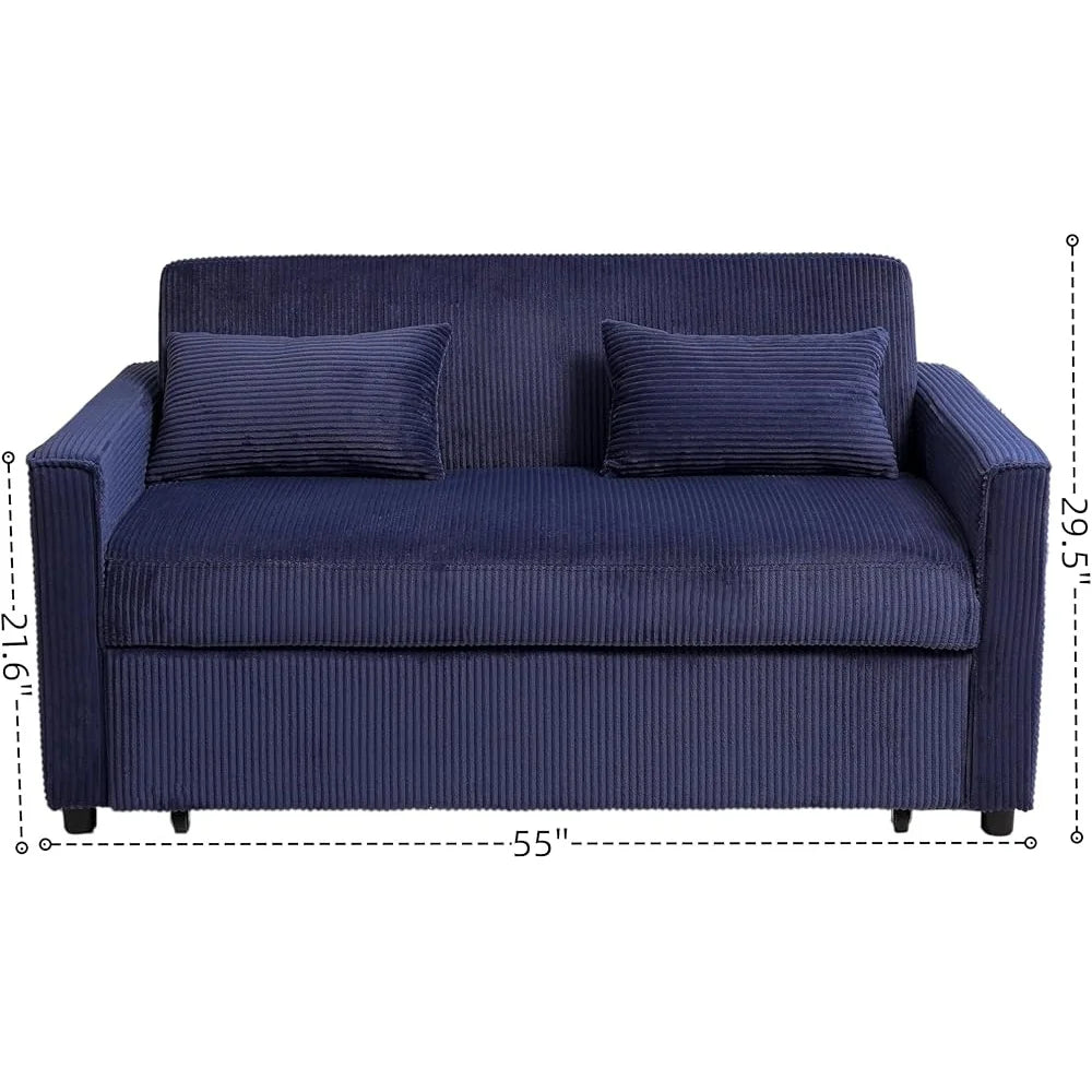 3 in 1 Loveseat Pull Out Couch