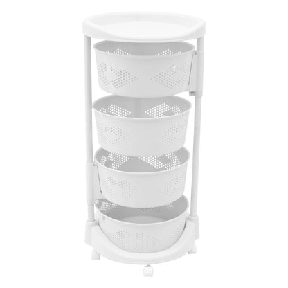 Kitchen Cupboard Shelf with 5 Wheels