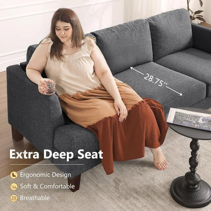 3 Seater Sofa Couch with Deep Seats