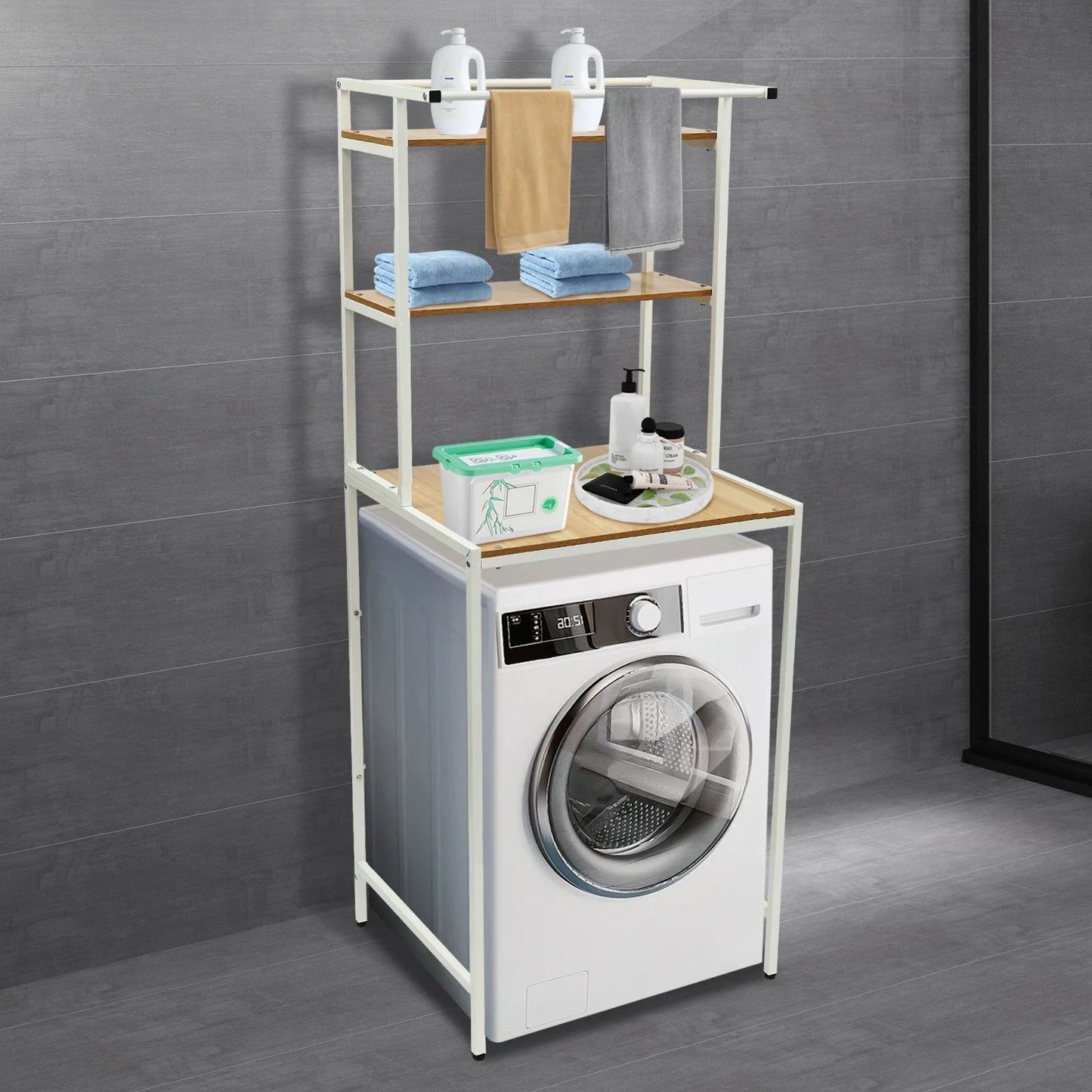 3-Tier Standing Washer Dryer Shelf