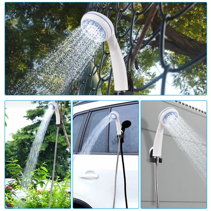 Electric Shower Pump Portable Camping Shower Outdoor USB Rechargeable for Camping Car Washing Gardening Pet Cleaning Shower