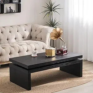 Mid Century Modern Farmhouse Wooden Coffee Table