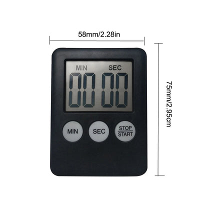 Digital Electronic Kitchen Timer Multi-Function Electronic Timer Stopwatch LCD Display Magnetic for Teachers Students