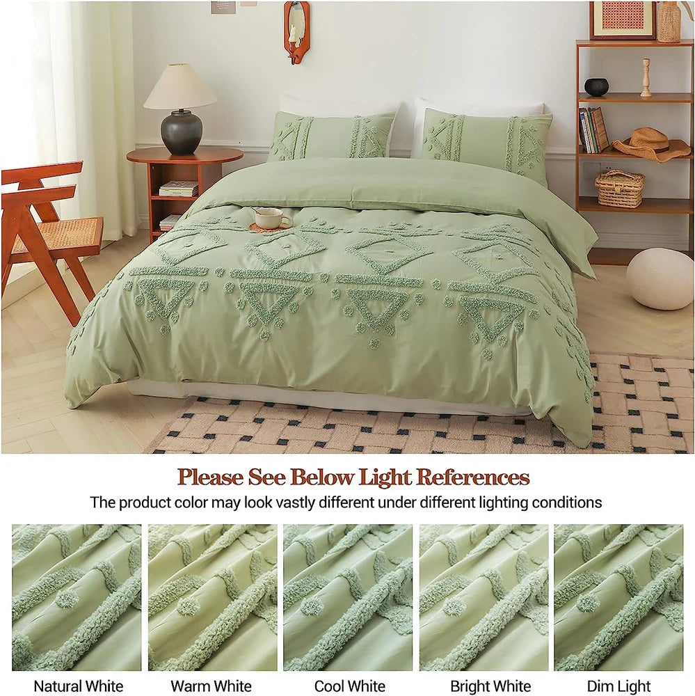 Bohemian Comforter Cover Bed Sheet with Pillow Shams