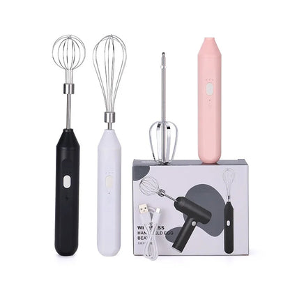 Electric Milk Frother Handheld Egg Beater Coffee Milk Drink Egg Mixer Foamer Foamer Household Kitchen Cooking Tool