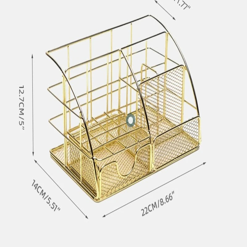 Multifunctional File Rack for Office Supplies