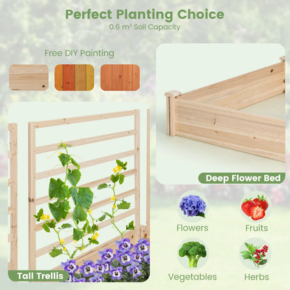 Raised Garden Bed Wooden Garden Box Planter Container