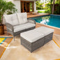 Wicker Sectional Swivel Rocker Glider Chairs Sets