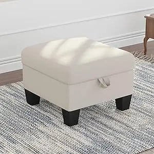 Convertible 3 Seater L Shaped Couch with Storage Ottoman