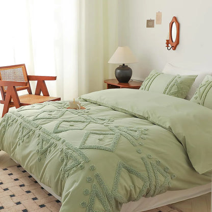Bohemian Comforter Cover Bed Sheet with Pillow Shams