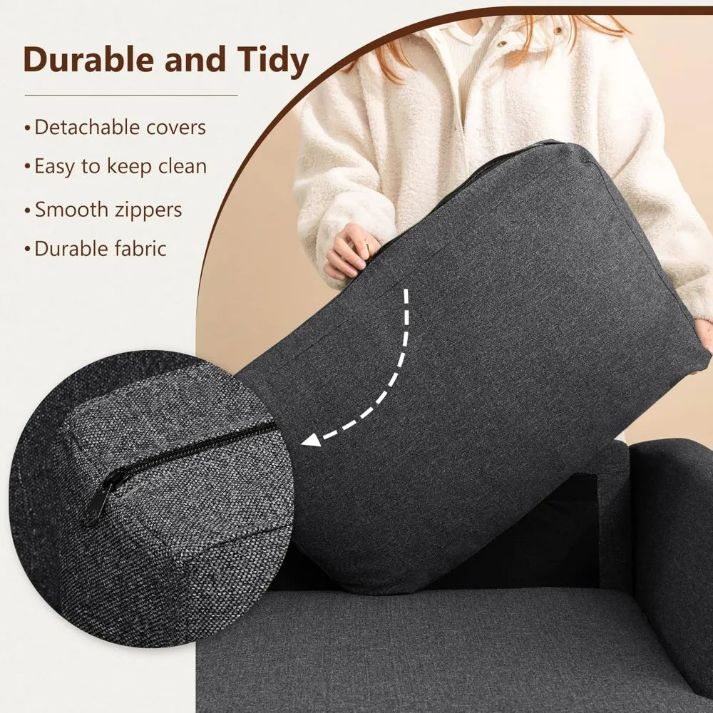 3 Seater Sofa Couch with Deep Seats